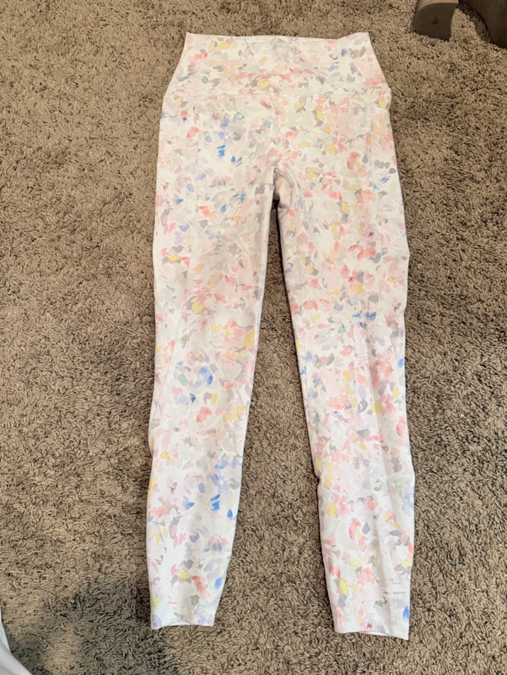 High Waisted Floral Print Leggings